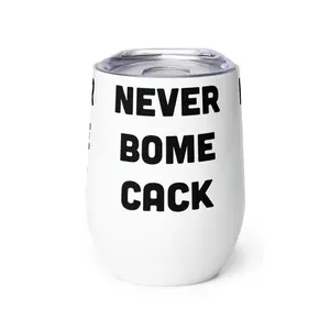 Never Bome Cack Stainless Steel Wine Tumbler - 12 oz - Flasks, Drinkware Shaped Mug Water Bottles Portable Bottled ceramic mug coffee