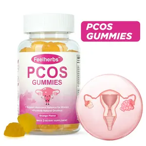 PCOS Inositol Gummies for Women Hormone Balance & Ovarian Support, PCOS Vitamins Gummies with Folate & Vitamins B6 & B12, Supports Daily Wellness, Orange Flavor