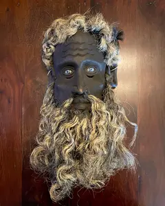 SAINT JOHN MASK - ANTIQUE WOODEN MASK
