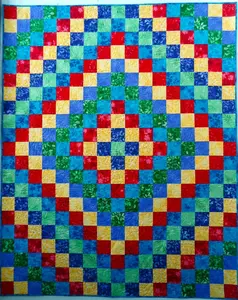 Trip Around the World Brights Quilt Pattern