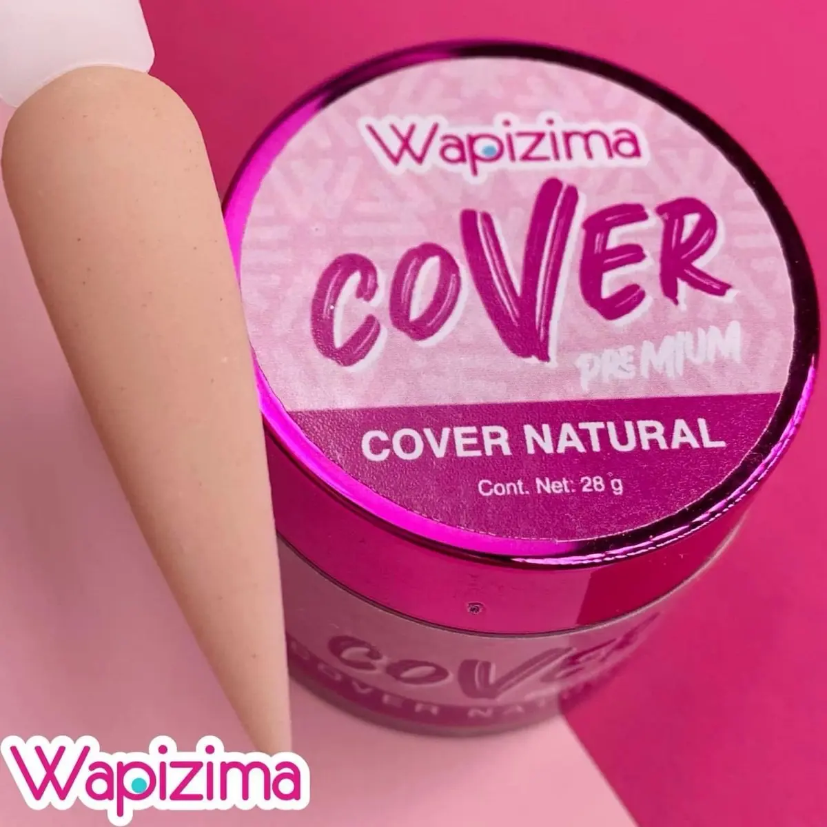Wapizima Cover Natural 2oz Acrylic Powder for Nail Extensions