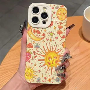 Sunflower Pattern Phone Case, Cute Phone Case, Anti-drop Shockproof Phone Protective Cover, Phone Accessories Compatible with iPhone 6 7 8 X 11 12 13 14 15 Pro Max, Casing