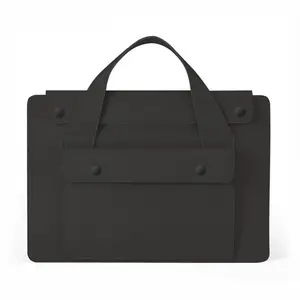 NAIDUN New Black Portable Laptop Briefcase with Multi-Compartments Water-Resistant Stain-Proof Durable Stylish Bag for Work Travel Daily Use Waterproof Bag