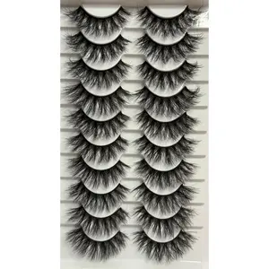 Drippin Rizz Enikeh Lashes - Super Soft Dramatic D Curl Fluffy Vegan 3D Faux Mink Cruelty-Free Fashionable Eyelashes