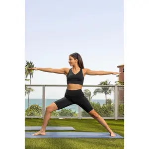 Women's Ananda Long Line Yoga Sports Bra | Black