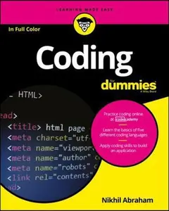 USED-Coding for Dummies by Abraham, Nikhil (Paperback)