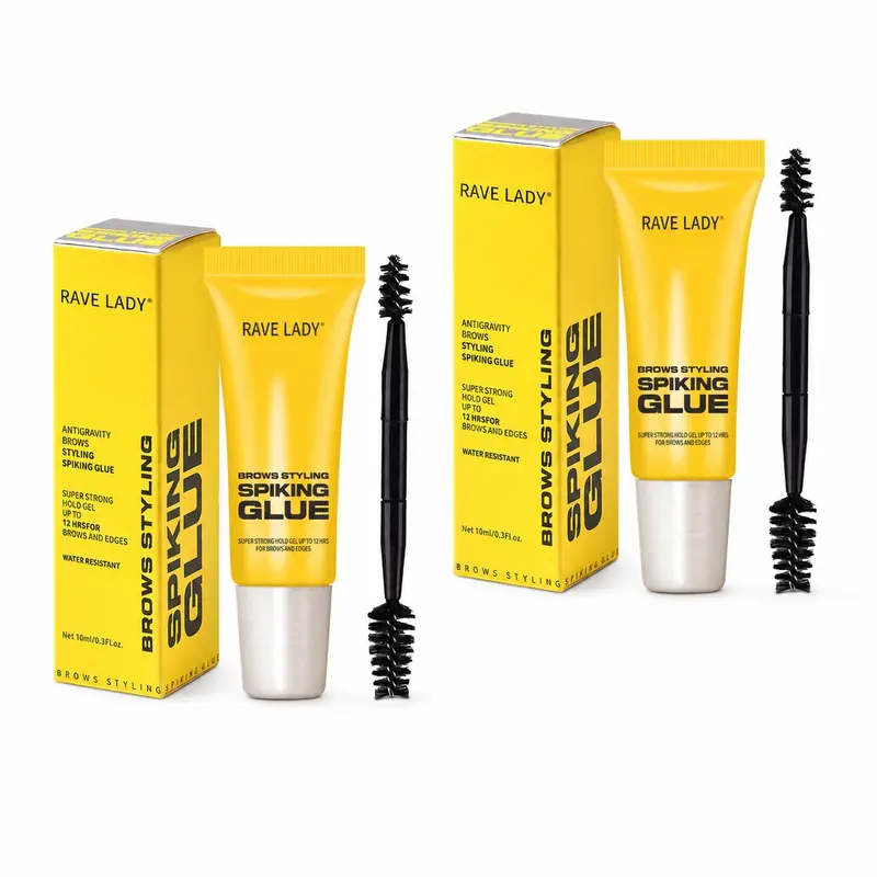 Professional Brow Styling Spiking Gel - Makeup Beauty Product, Creates Natural Brow Shape, Strong Hold, Water-Sweat Resistant, Long-Lasting, Suitable for All Skin Types, Eyebrow Gel