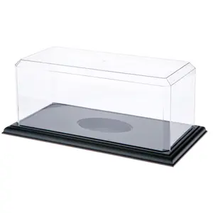 Pioneer Plastics 576CPBASE Clear Plastic Football Display Cases, 15.5" W x 7" D x 6" H