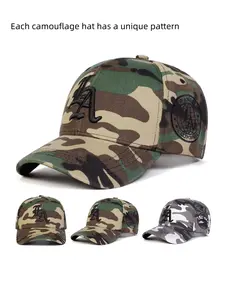 Unisex La Camo Baseball Hat, Adjustable Sun Protection Casual Hat, Suitable for Spring & Fall, Outdoor Travel Beach Vacation, Baseball Cap Adjustable