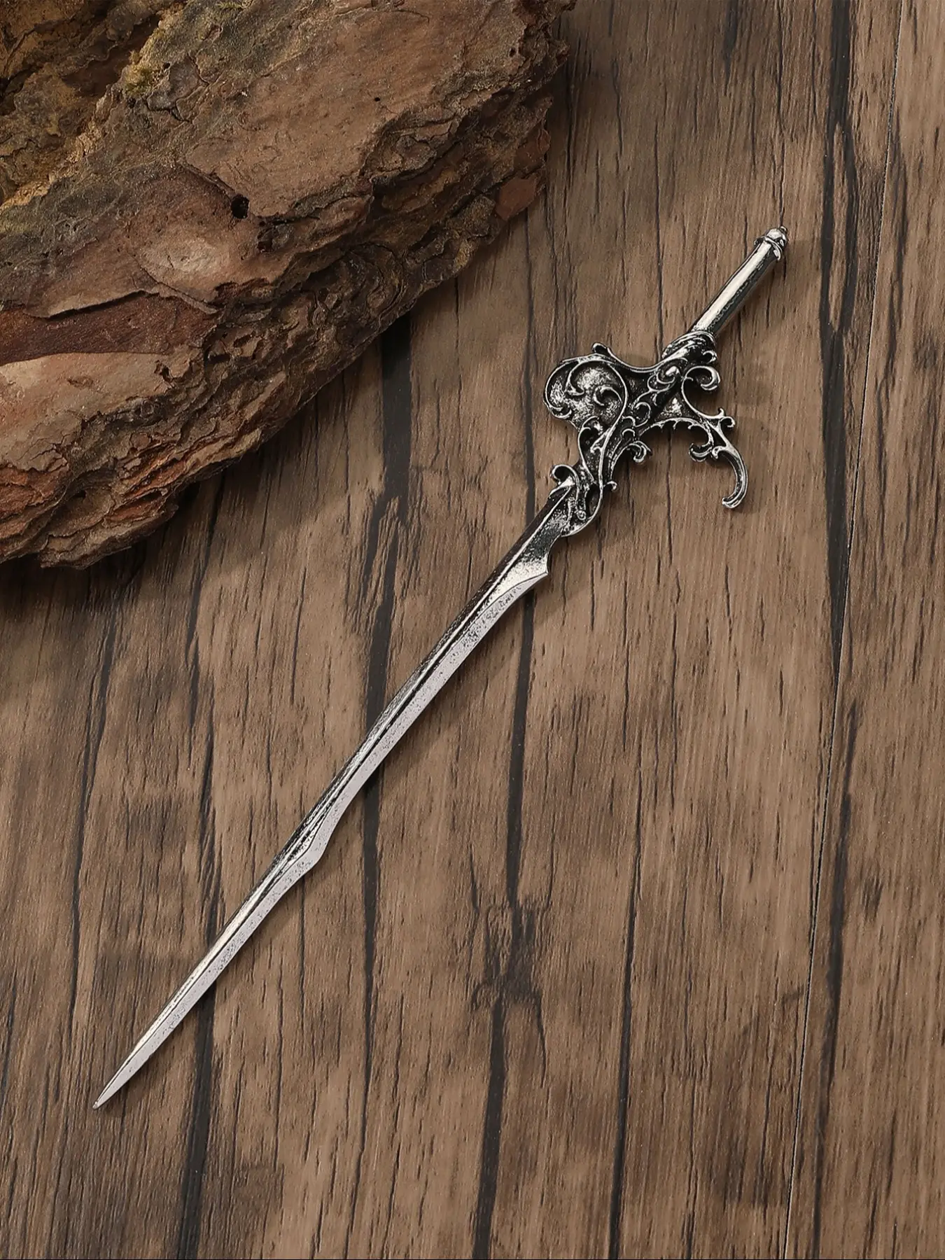 Vintage Viking Wave Sword Hairpin, Fashionable Nordic Norwegian Style Hair Accessory, Perfect for Party Valentine Mother's Day Birthday Gift, Perfect gift choice, Cultural Heritage, Hair Stick, Festival Hair Decor