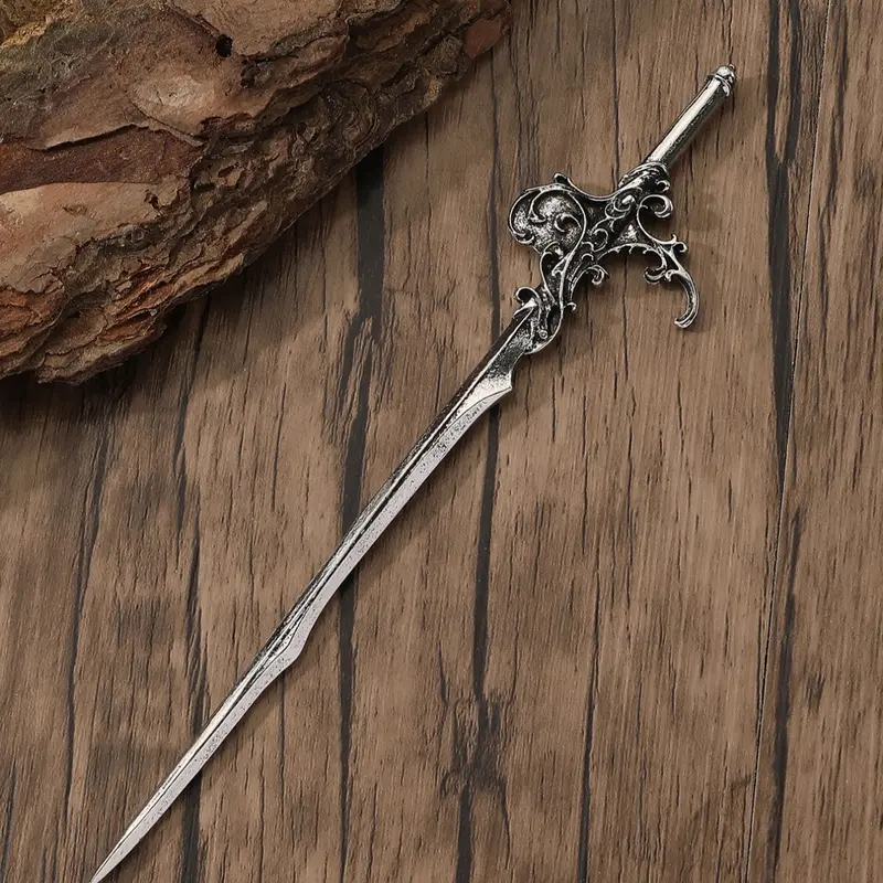 Vintage Viking Wave Sword Hairpin, Fashionable Nordic Norwegian Style Hair Accessory, Perfect for Party Valentine Mother's Day Birthday Gift, Perfect gift choice, Cultural Heritage, Hair Stick, Festival Hair Decor