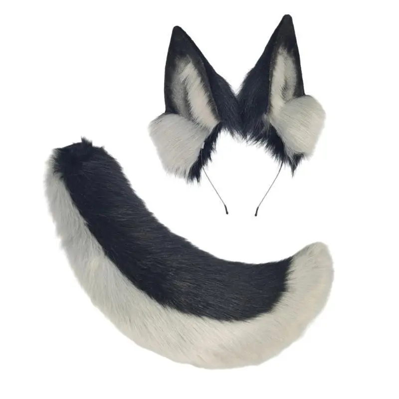 652F2PcsAnimalCosplayCostumeFauxsFursWolfCatsFoxesTailandCatsEarsHeadbandsHalloweenPartyCostumeAccessories Masks 652F2PcsAnimalCosplayCostumeFauxsFursWolfCatsFoxesTailandCatsEarsHeadbandsHalloweenPartyCostumeAccessories Masks