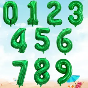 32 Inch Number Aluminum Foil Balloon, New Year Anniversary Birthday Party Decoration, Wedding Anniversary Friend Gathering
