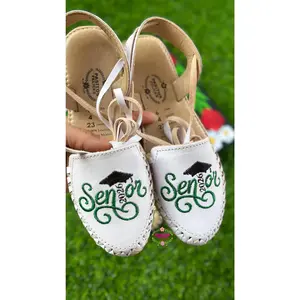 Senior 2026 - Black and Green Leather Lace Up