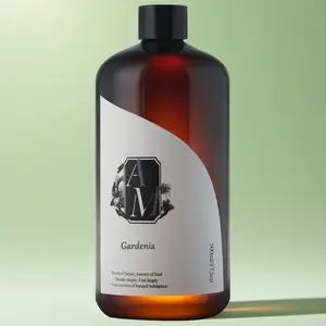 Gardenia Scented 500ML Water-soluble Aromatherapy Essential Oil, Reed Diffuser Refill Liquid, Home Indoor Air Freshener, Bathroom Deodorizer