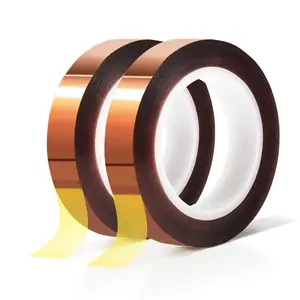 Multi-roll high temperature tape Heat-resistant tape Heat transfer tape Suitable for heat sublimation embossed vinyl sublimation, heat pressing, electronics, welding, circuit board adhesive heating tape, Industrial Adhesive Tape, no residue