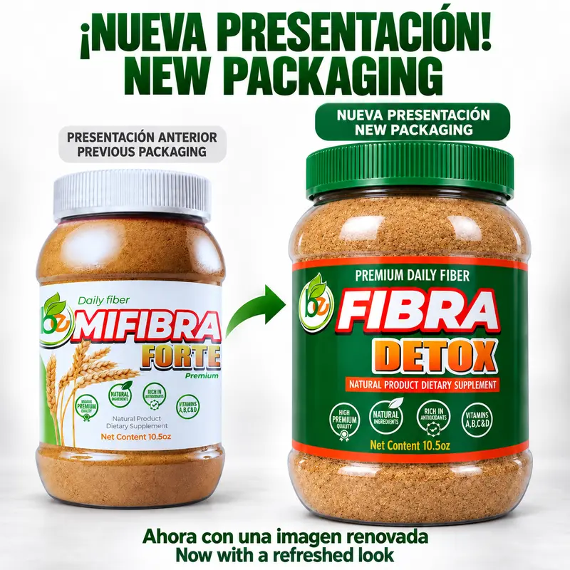 VIRAL BE Fibra Premium Daily Fiber Supplement – 10.5 oz Simi-Style Blend with Wheat Bran, Algas, Maguey & More + Antioxidants & Vitamins A, B12, C & D