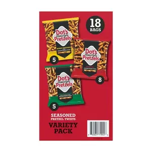 Dot's Homestyle Pretzels Snack Variety Pack -18oz/18ct