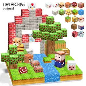 Magnetic Building Block Toy Set, Creative Magnetic Blocks, Family Interactive Animal Farm Themed Game, Children's Learning Building Block Set, Inspiring Unlimited Imagination To Assemble Different Themed Shapes, Perfect Halloween Christmas Gift
