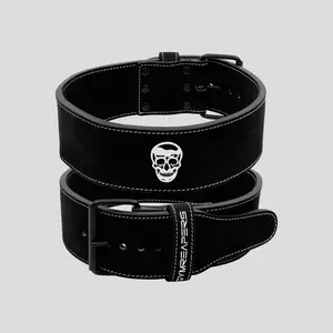 Gymreapers 10MM Single Prong Belt for Serious Weightlifting - Black/White
