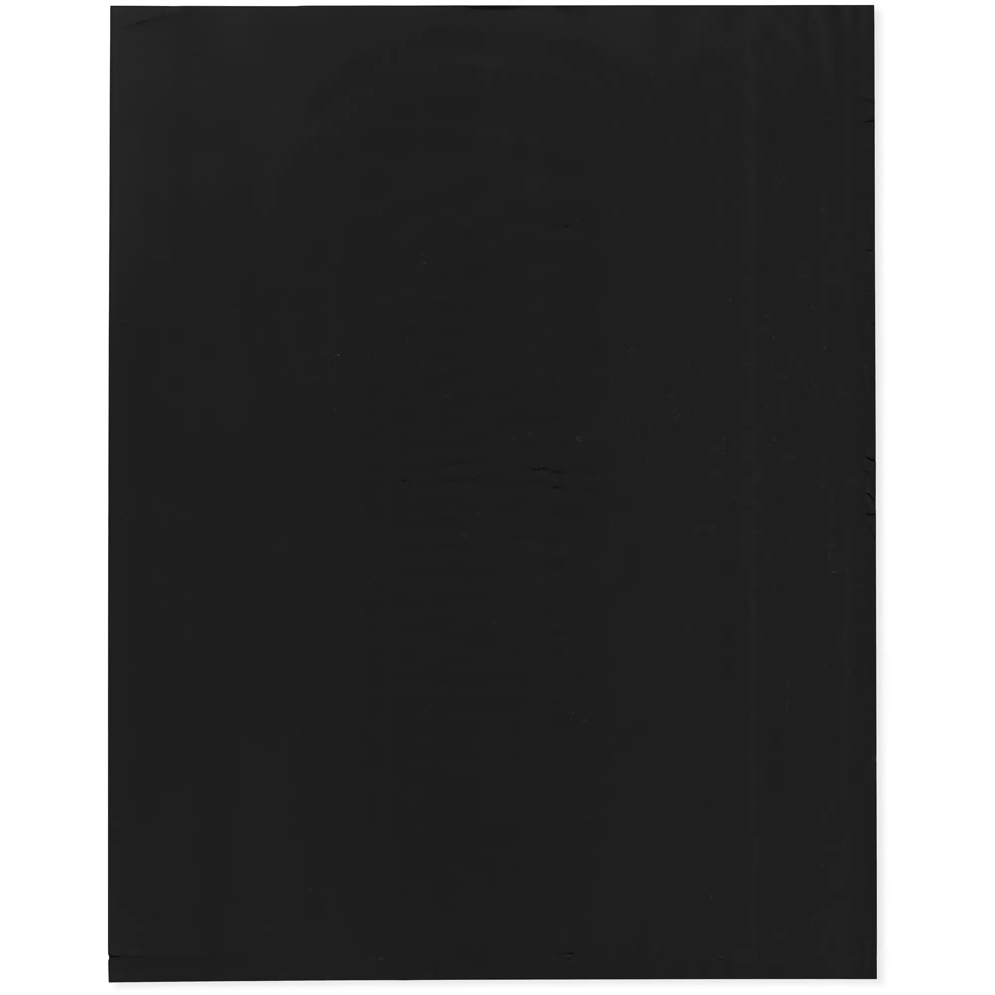 Plymor 12" x 15", Black 2 Mil Flat Open Plastic Poly Bags