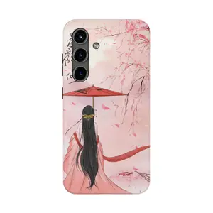 Elegant Sakura Backview Case Compatible with SAMSUNG GALAXY S21 S22 S23 S24 S25 ULTRA PLUS