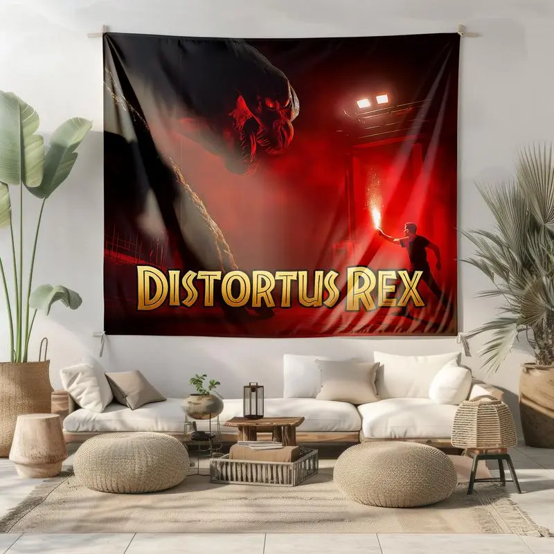 Boys' Jurassic Dinosaur Party Tapestry, 3x5 ft Cotton-Linen Lightweight Home Decor, Hanging for Bedroom & Dorm