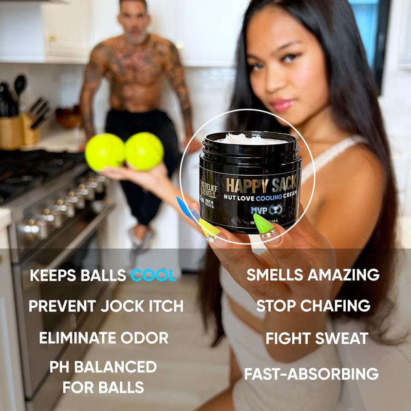 Happy Sack Cooling Ball Cream 3-Pack + FREE Amaze Balls | TikTok’s Viral Cooling Ball Cream | Limited Edition Bundles Happy Sack Cooling Ball Cream 3-Pack + FREE Amaze Balls | TikTok’s Viral Cooling Ball Cream | Limited Edition Bundles