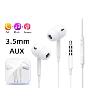 Original TypeC 3.5mm Wired Headphone For Samsung S25 S24 S23 S22 S21 In-ear Earbuds HiFi Stereo Xiaomi Huawei Earphone with Mic