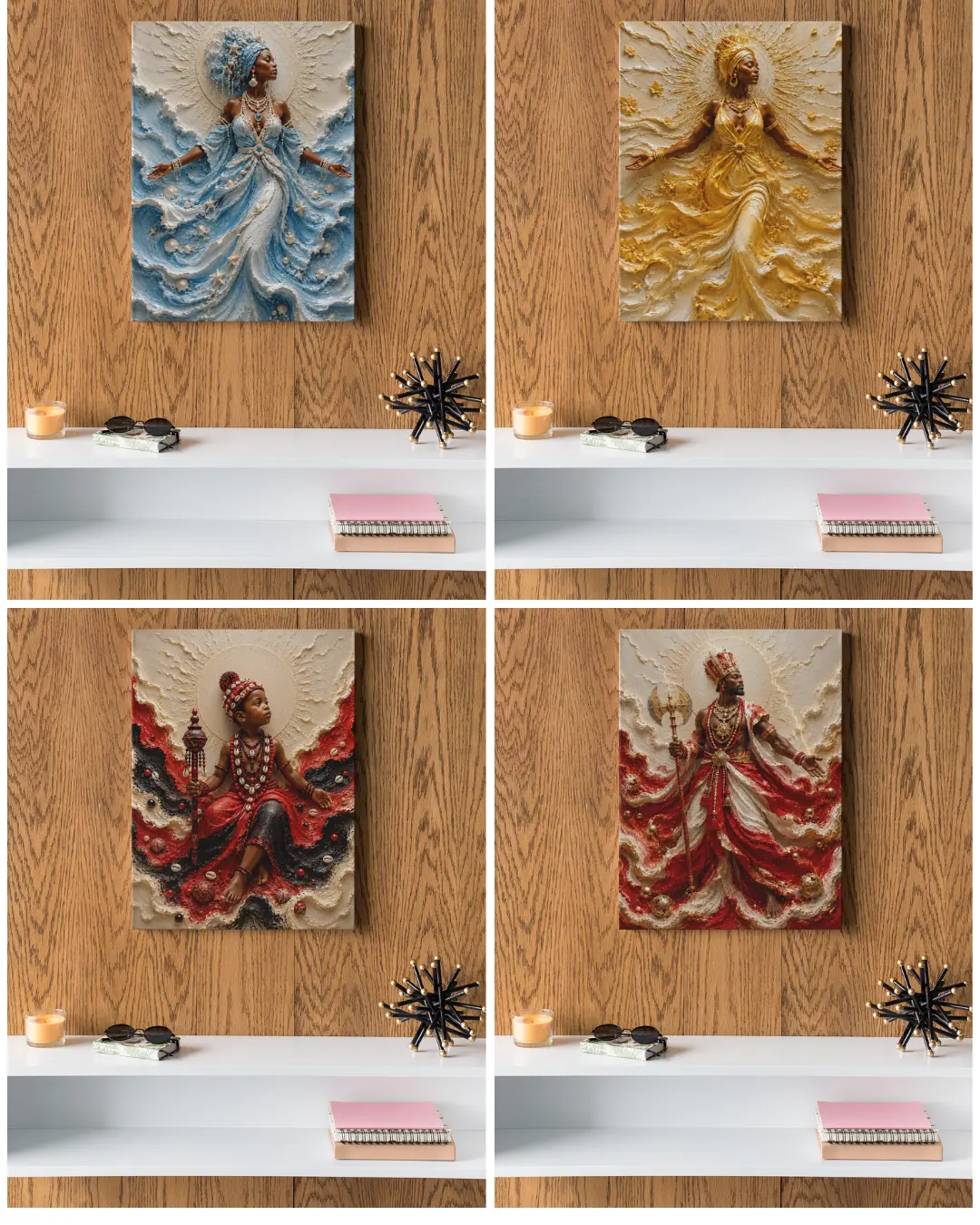 Yoruba Religious Canvas Print 16x20 in" | Premium HD | Wall Art with Textured Effect