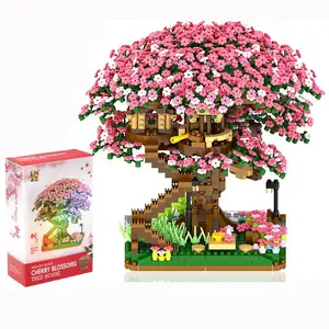 Christmas Gifts, Treehouse Mini Micro Building Set, Flowers House Mini Bricks Building Kit, Creative Gifts Toys for Kids, Creative Building Blocks