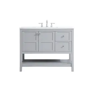 Theo Single Bathroom Vanity Gray