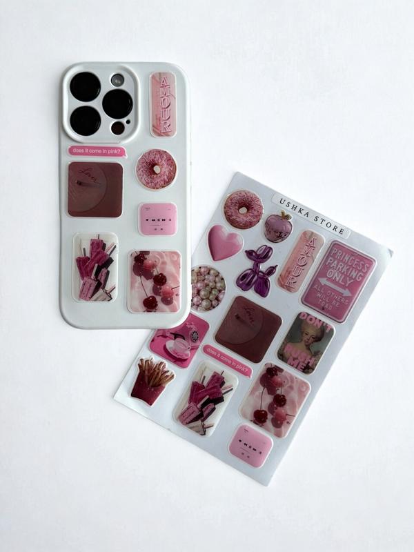 3D Epoxy Phone Stickers Set – Waterproof Domed Decals for Phone, Laptop Glossy Bubble Stickers