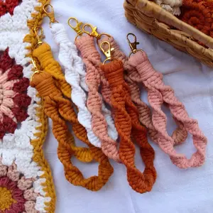 Boho Macrame Wristlet | Spiral Wristlet | Boho Macrame | Boho Wristlet | Macrame Accessories | Wallet Strap | Hippie | Christmas Gift Ideas