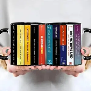 Dave Matthews Band Albums Cassette Collection Retro Accent Mug, Coffee Mug, Gift Mug