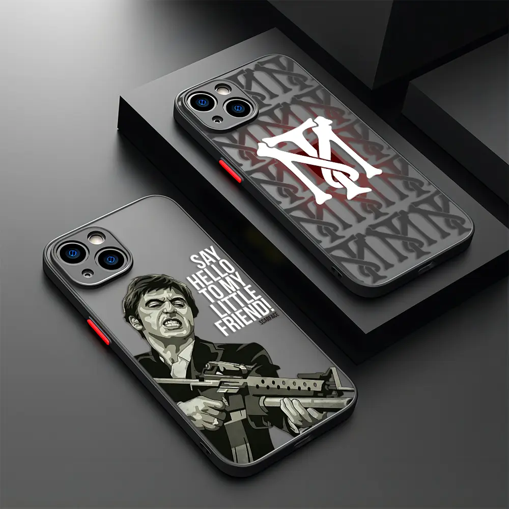 Scarface Classic Film TPU Smartphone Case - Colorful, Personalized, Shock-Resistant Animal Protection Accessory with Full Coverage for Various iPhones 11-17, Pro, Max, Plus, Ideal Gift