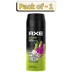 AXE Epic Fresh Deodorant Body Spray for Men 150ml – Long Lasting Fresh Masculine Fragrance Spray for Daily Use