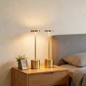 Portable LED Touch Lamp, Rechargeable Dimmable Desk Light for Bedroom, Living Room, and Home Decor