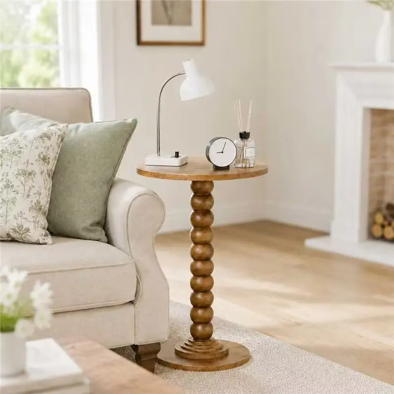 【Summer Sale】Round Side Table - Solid Wood Leg Small Drink Table for Living Room Bedroom Office 【Summer Sale】Round Side Table - Solid Wood Leg Small Drink Table for Living Room Bedroom Office