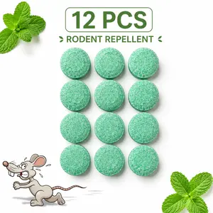 Pesticide-Free Peppermint Rodent Repellent Balls (12Pack), Natural Mouse & Bug Deterrent for Indoor Outdoor Home Garage, Pet Friendly, An Effective Pest Control Solution, Pest Deterrent for Rats, Mice, Squirrels