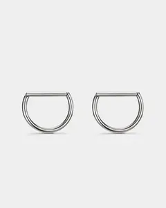 2PCS Half-Round Titanium Nipple Clicker