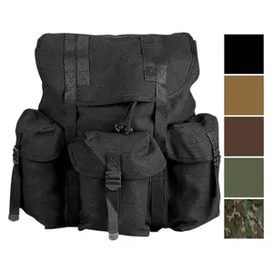 ROTHCO G.I. Type Heavyweight Mini Alice Pack - 18 OZ Cotton Canvas, Reinforced Stitching, Spacious Main Compartment, Adjustable Front Flap Closure, 3 Exterior Utility Pockets