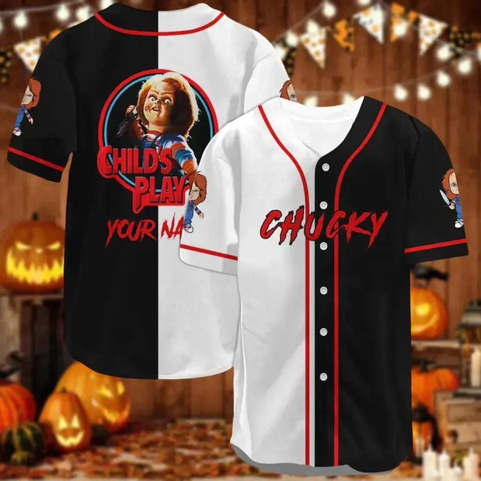 Custom Kller Doll Baseball Jersey, Horror Movie Jersey, Child's Play Baseball Shirt