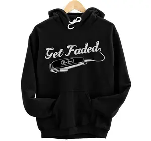 Personalized Get Faded Hairdresser Hairstylist Barber for Hair Stylist Pullover Hoodie