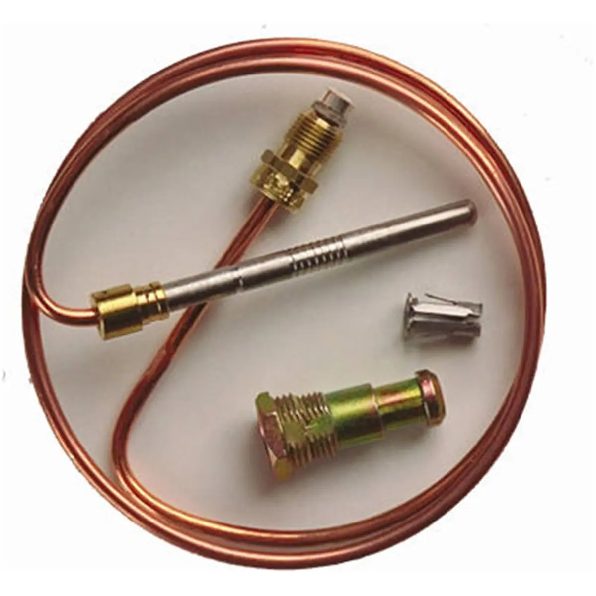 White Rodgers TC30 Universal Thermocouple - 30 in., for Boilers, Furnaces, Universal Replacement, Gas Pilot Light Control, Includes Adapter Fitting, Tip Clip (Reptile & Amphibian Temperature Regulation)