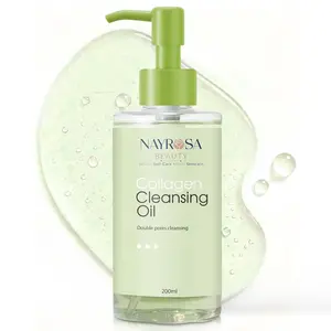 NayRosa Collagen Cleansing Oil for Face – Gentle Makeup Remover & Hydrating Face Wash – Daily Skincare for All Skin Types – K-Beauty Inspired – 200ml
