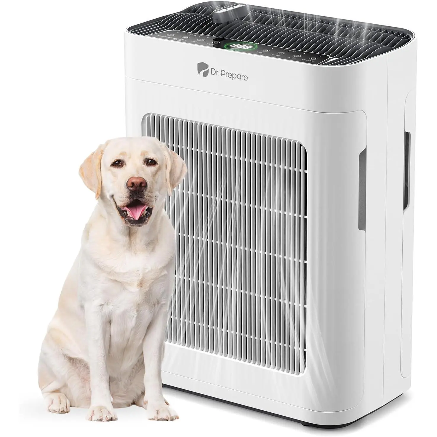Large Room HEPA Air Purifier (Up to 3000 ft²) with HEPA Filter, Anti-Allergy, Smell Control, Dual-Sided Washable Pre-Filter, Pet Mode, Sleep Mode, PM2.5 Display, Aroma Box, Essential Oils Pad, Captures 99.97% Particles, Pollen, Smoke for Bedroom, Office,,