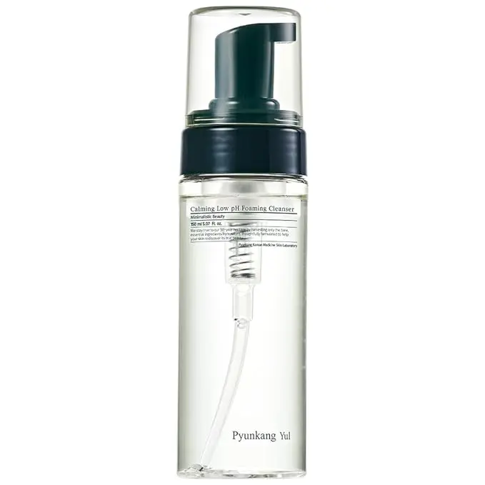 Pyunkang Yul Calming Low pH Foaming Cleanser | Daily Face Wash & Makeup Remover with Tea Tree, Centella Asiatica, 5 Hyaluronic Acids that Removes Dead Skin Cells, Hydrates Skin - 150ml 5.07 Fl.Oz.