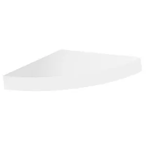 212 MAIN GRD1212WH 12x12 in Grande White Wood Corner Wall Shelf Unit - Commercial-Office Furniture, Space-Saving Shelves with Hidden Brackets, Home Decor