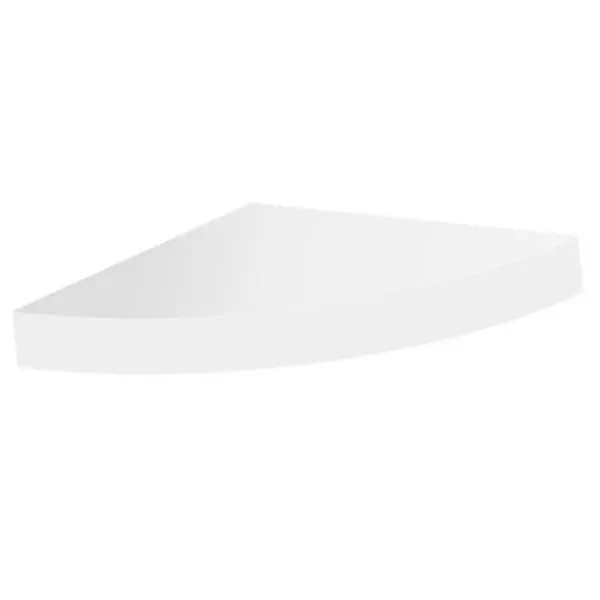 212 MAIN GRD1212WH 12x12 in Grande White Wood Corner Wall Shelf Unit - Commercial-Office Furniture, Space-Saving Shelves with Hidden Brackets, Home Decor